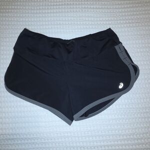 Asics Charcoal and Black Sports Shorts